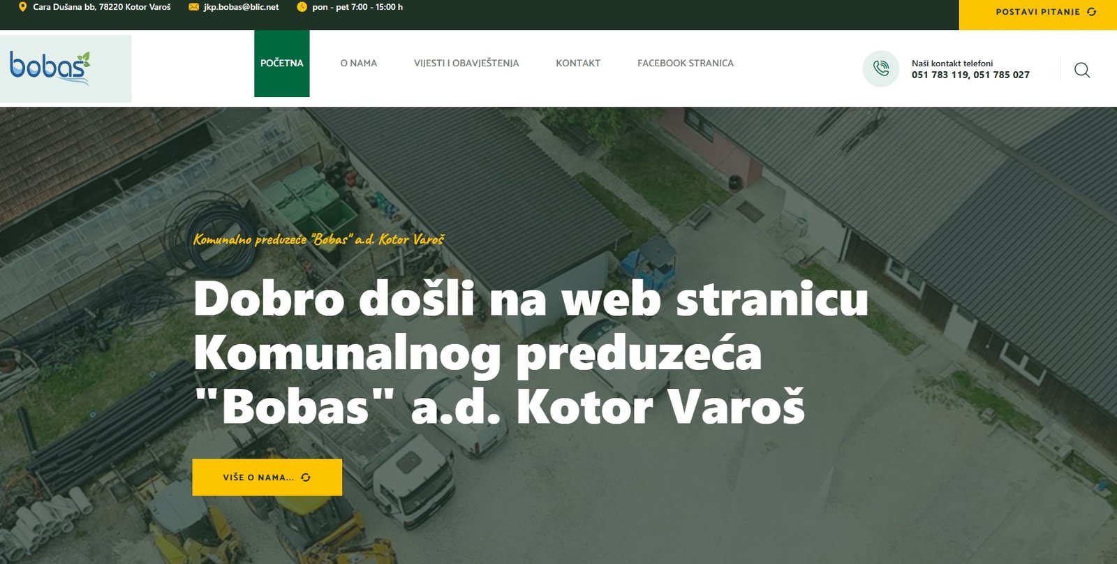 Komunalno preduzeće “Bobas” Kotor Varoš